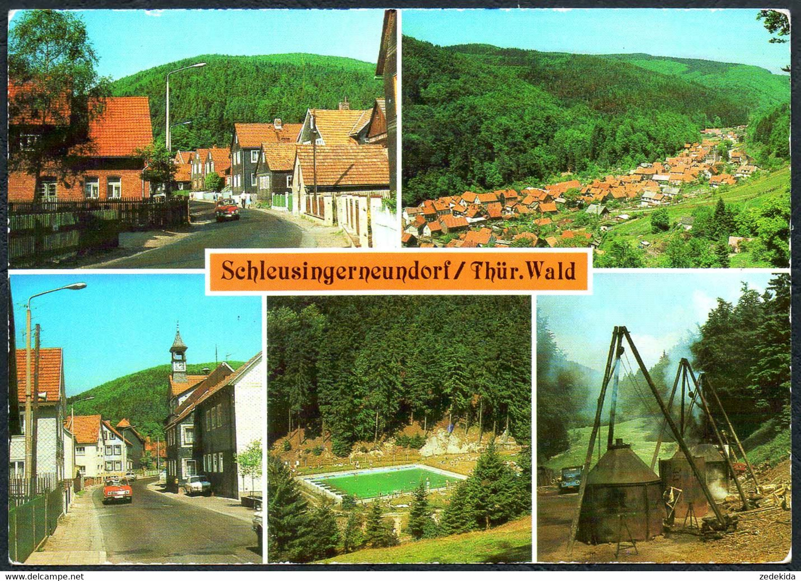 A8994 - Schleusingen Schleusingerneudorf - Köhler Köhlerei Meiler Freibad - Auslese Bild Verlag - Schleusingen