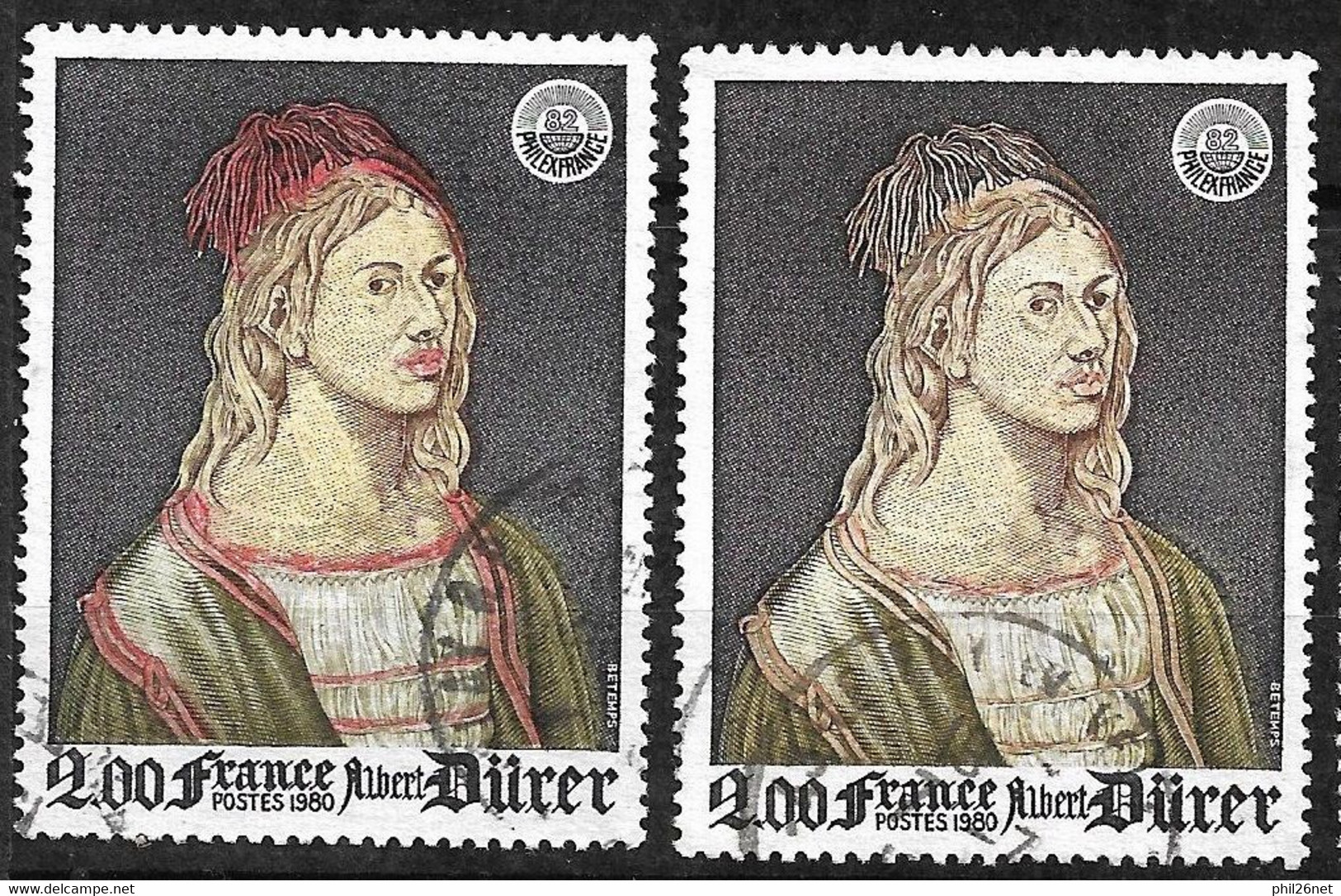 France   Dallay N° 2116 Et 2116b Rose Rouge Quasiment Absent Oblitérés  B/TB à Moins De 10 % Les Moins Chers Du Site ! - Used Stamps