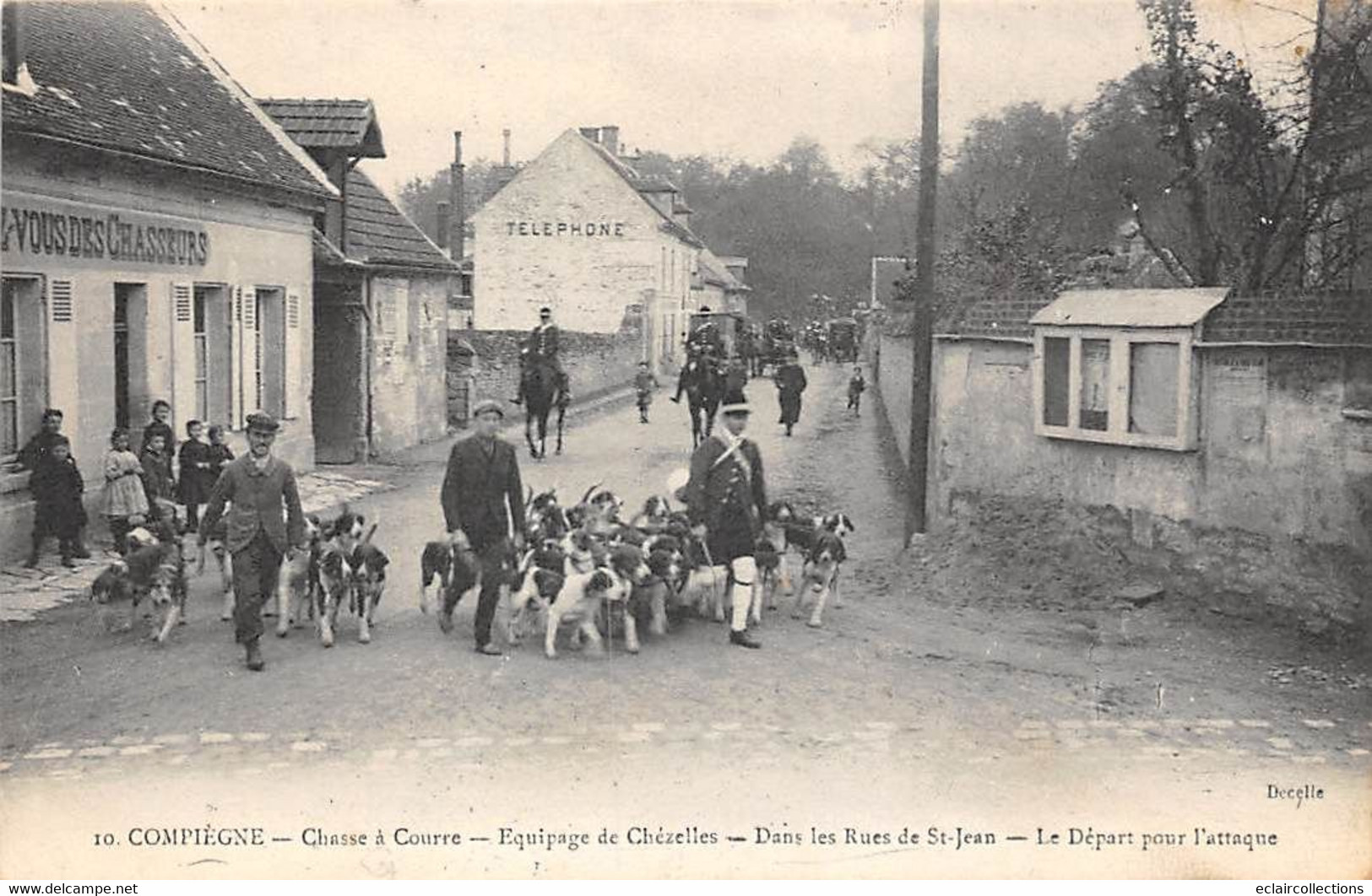 Saint Jean Aux Bois       60        La Forêt: Chasse à Courre: Le Départ Pour L'attaque   (voir Scan) - Andere & Zonder Classificatie