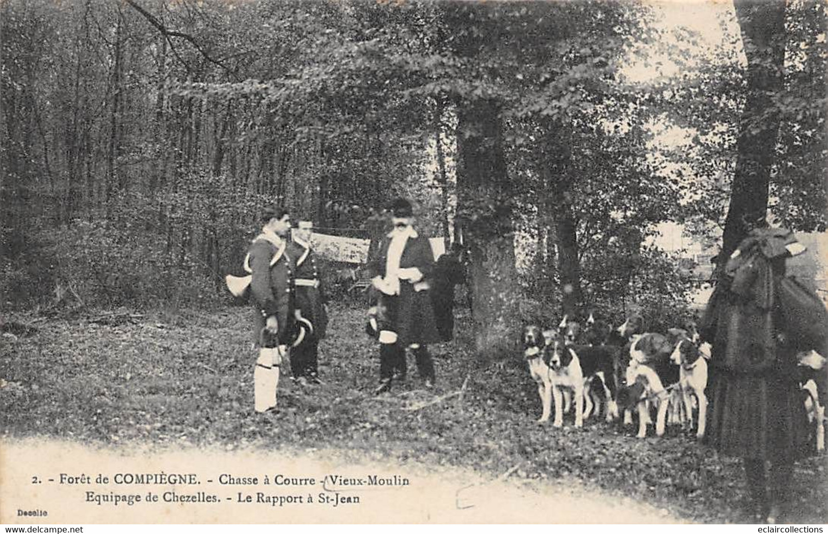 Saint Jean Aux Bois  - Vieux Moulin      60    La Forêt: Chasse à Courre: Equipage De Chézelles Le Rapport   (voir Scan) - Other & Unclassified