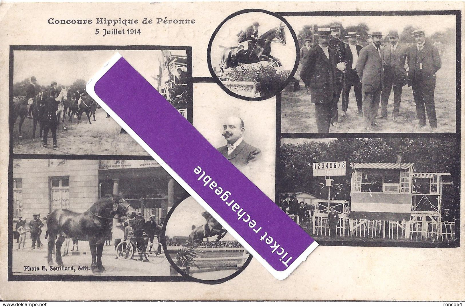 PERONNE- CONCOURS HIPPIQUE 5 JUILLET 1914. - Peronne