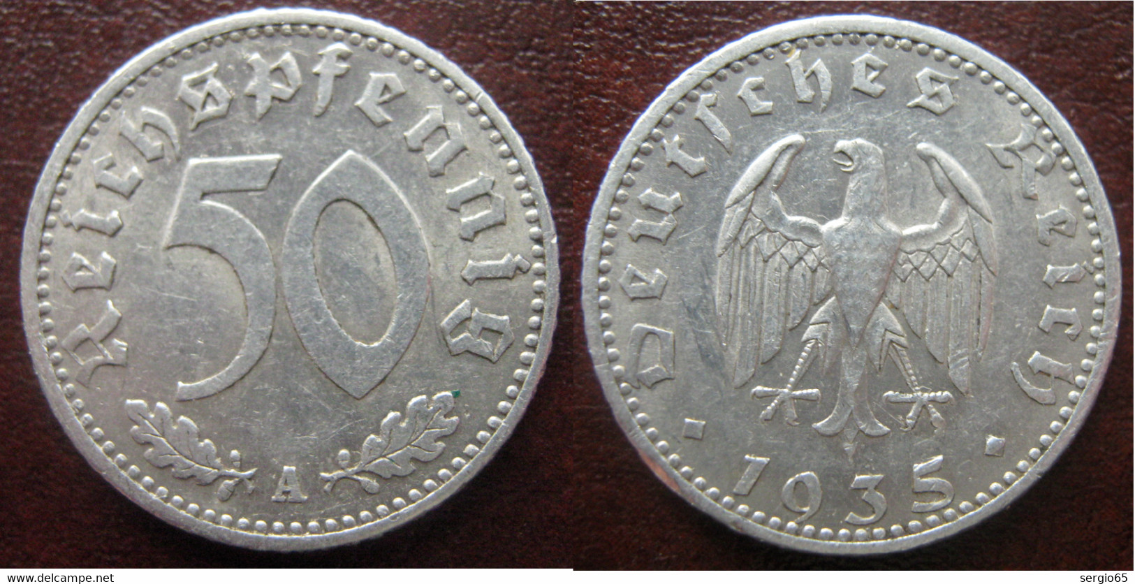 50 Pf - 1935-A - 50 Reichspfennig