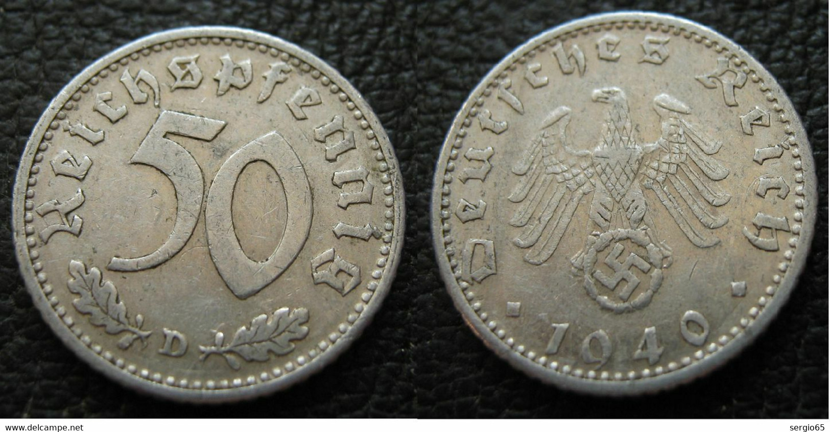 50 Pf 1942 - B - 50 Reichspfennig