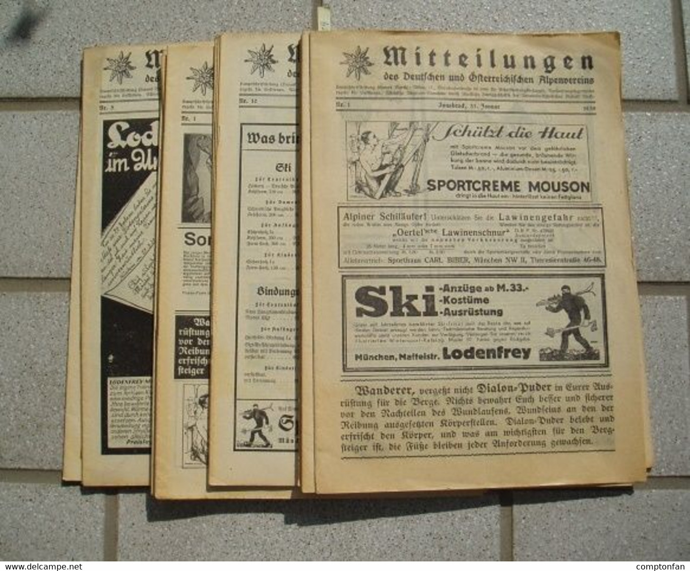 B100 819 Mitteilungen Des Alpenverein 1930 Und 1931 Rarität !!! - Old Books