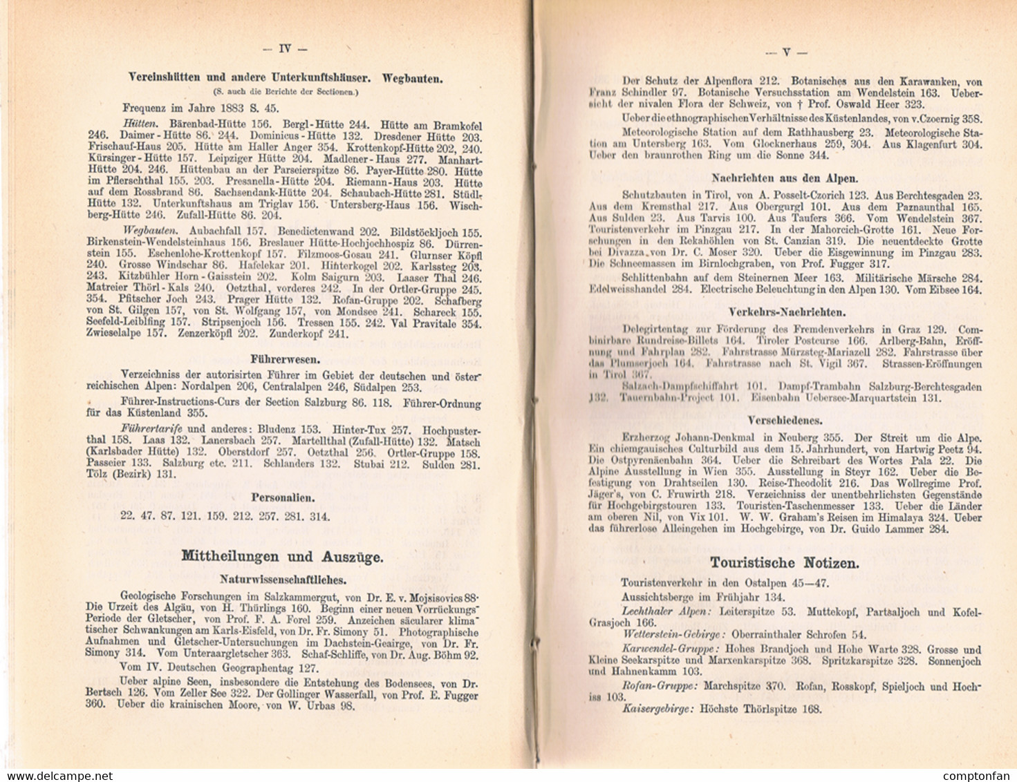 B100 809 Mitteilungen Mittheilungen Alpenverein 1883 Und 1884 Rarität !!! - Libros Antiguos Y De Colección