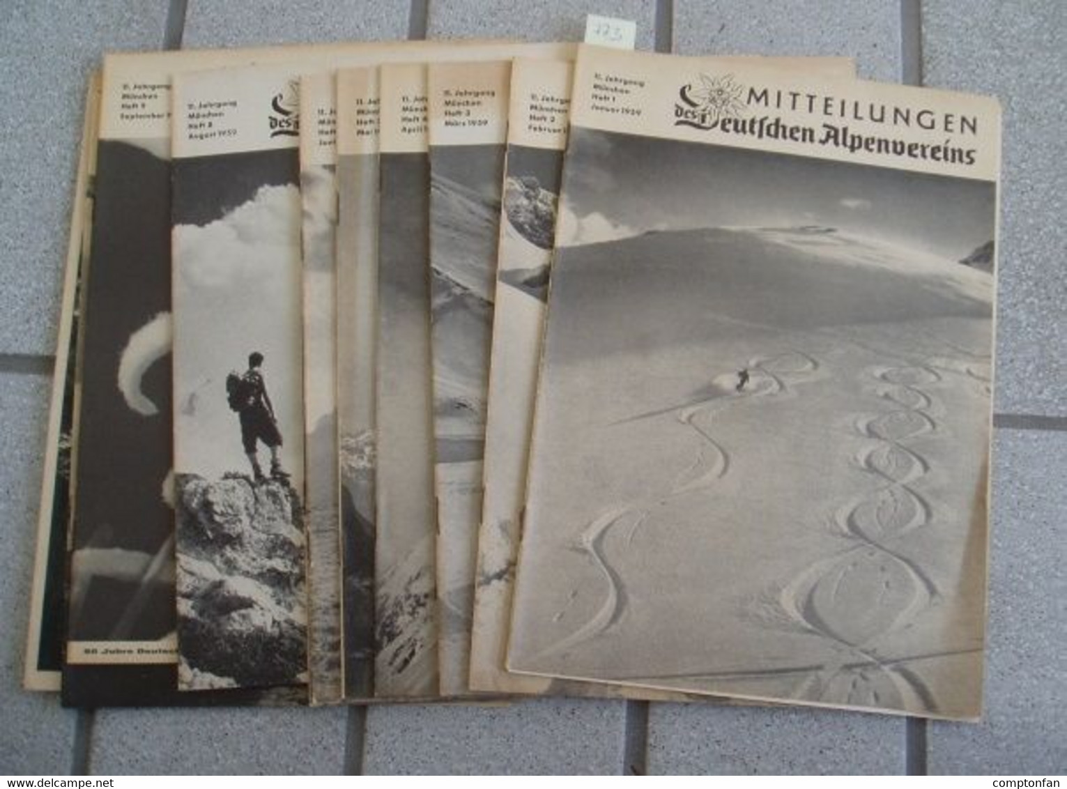 B100 774 Mitteilungen Deutschen Alpenverein 1959 12 Hefte Rarität !!! - Libri Vecchi E Da Collezione