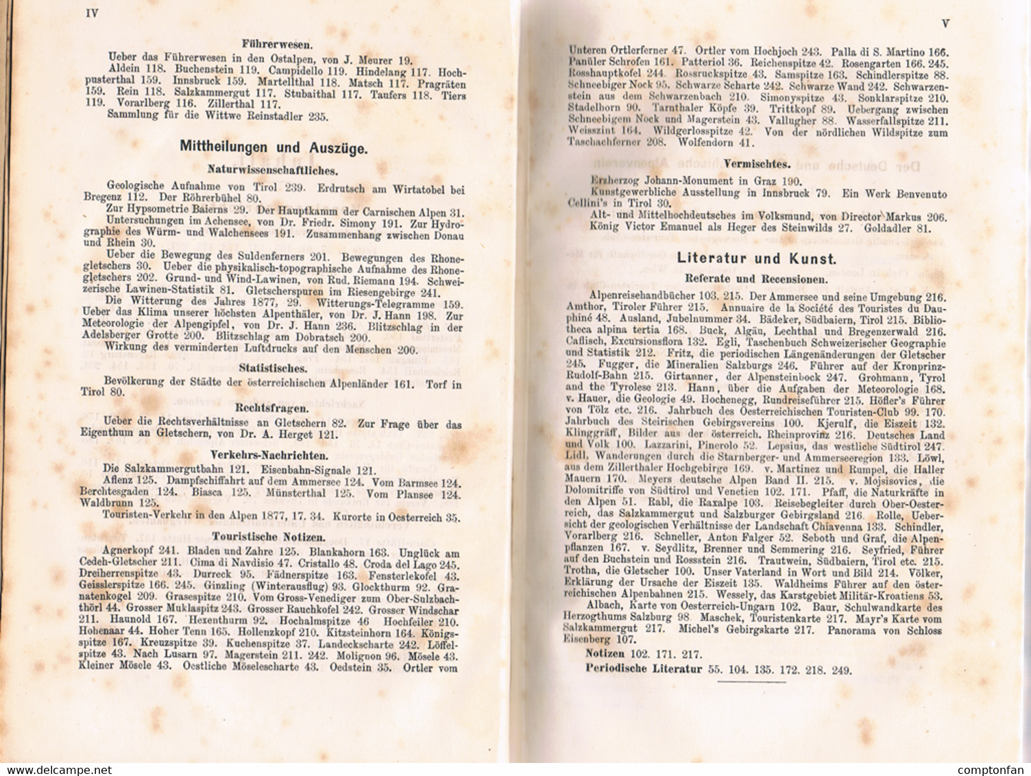 B100 757 Mitteilungen Mittheilungen Alpenverein 1878 Und 1879 Rarität !!! - Libros Antiguos Y De Colección