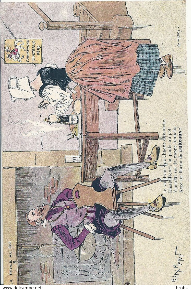 Illustrateur Morin Henri, Champagne Butteaux , La Poule Au Pot - Morin, Henri