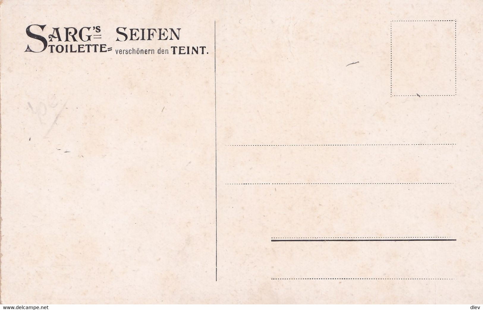 Carte Postale Sarg's Seifen - Wien - Serie 1 N° 2 - Andere & Zonder Classificatie