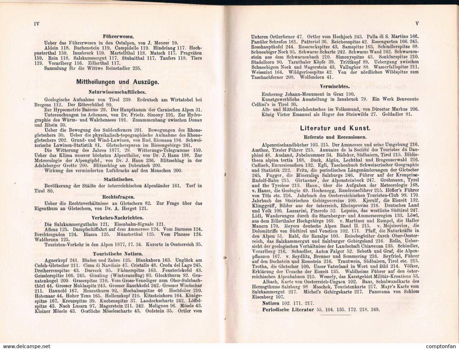 B100 802 Mitteilungen Mittheilungen Alpenverein 1877 Und 1878 Rarität !!! - Alte Bücher