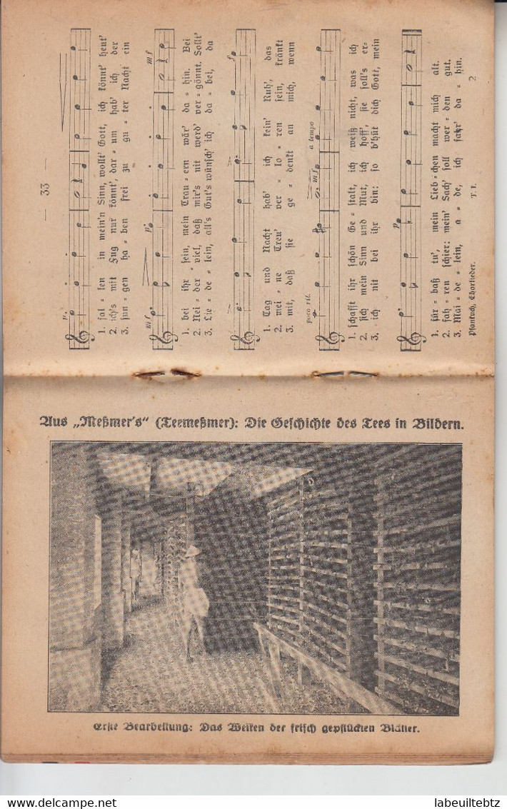 Deutsche Wacht - Liederbuch Für Chorgesang - Musique Chant Chorale ( Provenance Noyon )  PRIX FIXE - Theater & Scripts