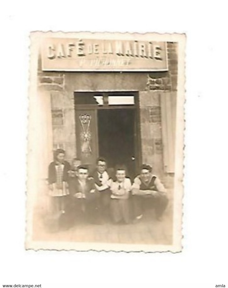 CP PHOTO Dept 56  LANESTER CAFE DE LA MAIRIE P PICHONNET - Lanester