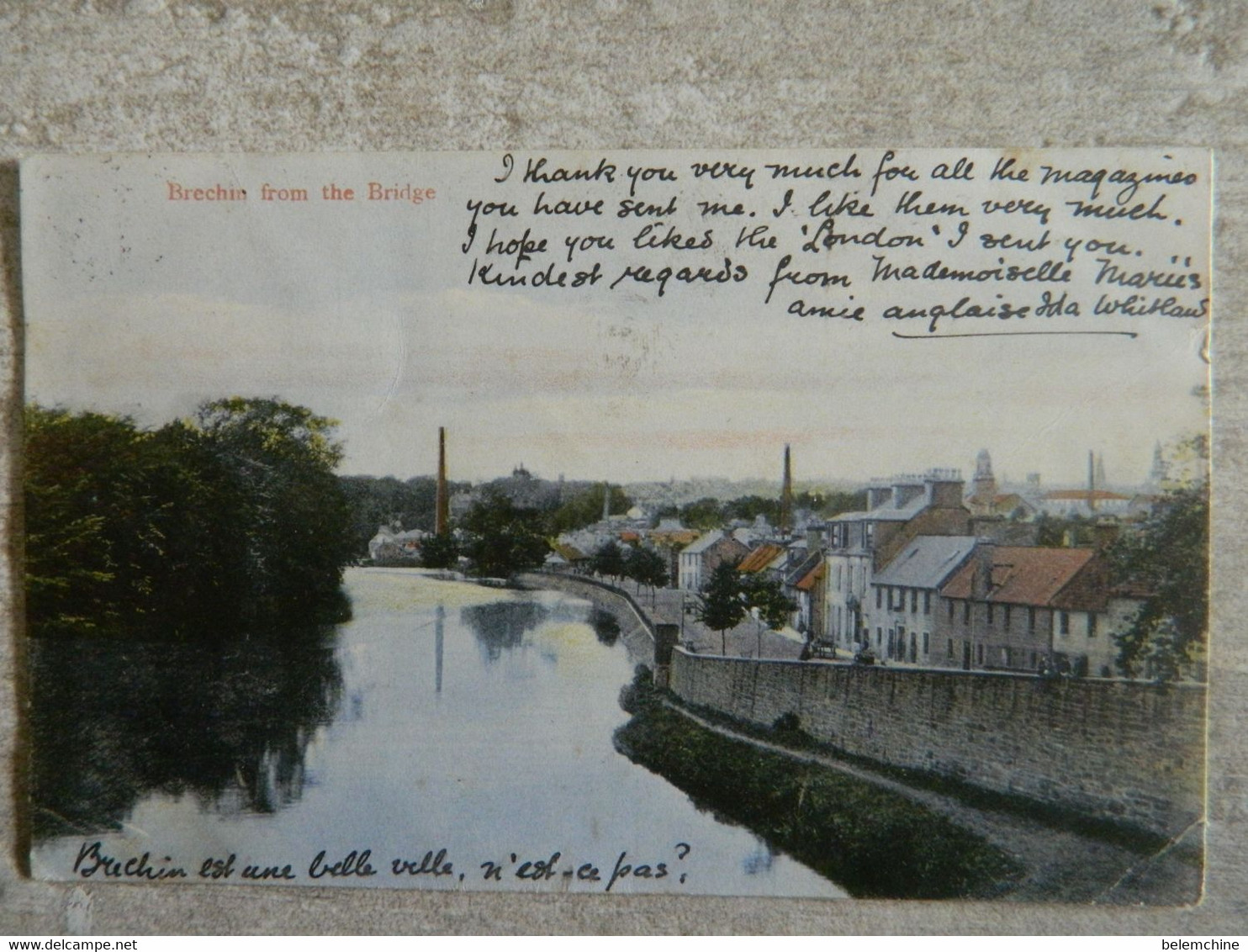 BRECHIN  FROM THE BRIDGE - Angus