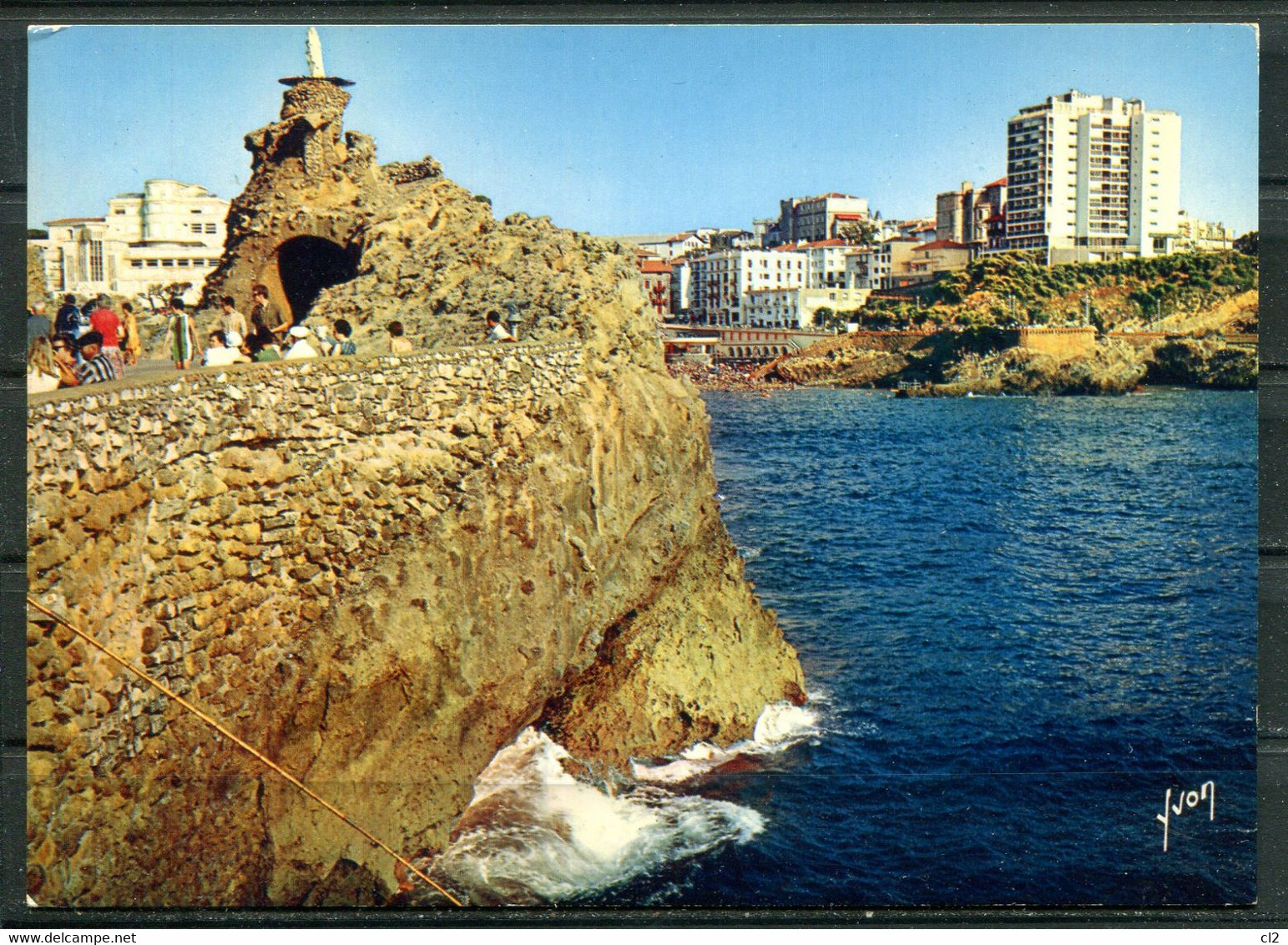 # - BIARRITZ - Le Rocher De La Vierge, à Droite Le Port Vieux (carte Vierge) - Arnéguy