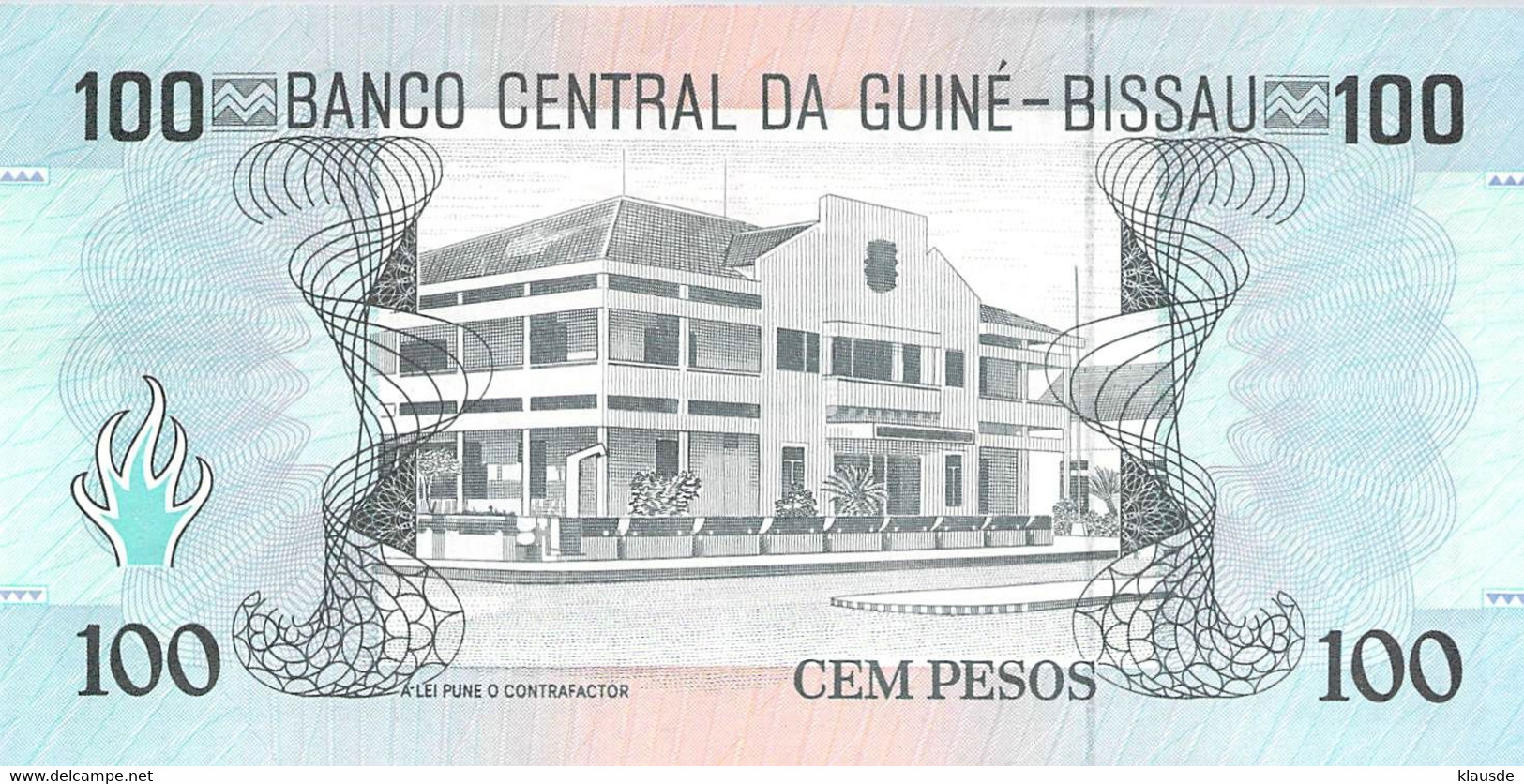 100 Pesos Guines-Bissau 1990 UNC - Guinee-Bissau