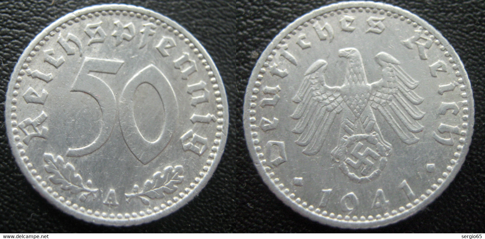 50 Pf -1941 A - 50 Reichspfennig