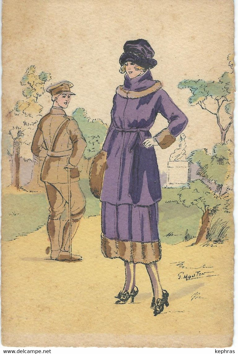 Superbe Illustration De G. MOUTON - Art Nouveau - Série Angleterre - Autres & Non Classés