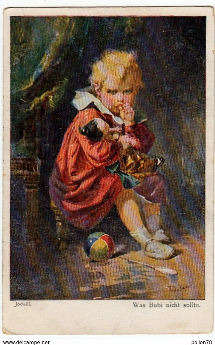 BAMBINI - WAS BUBI NICHT SOLITE - Dis. JODOLFI- Vedi Retro - Formato Piccolo - Adolf 'Jodolfi'