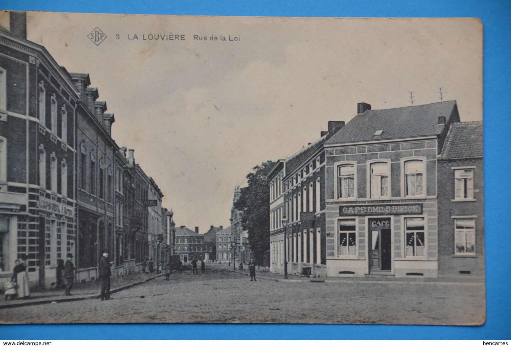 La Louvière 1906: Rue De La LOi Et Café Emile Dirick Animée - La Louvière