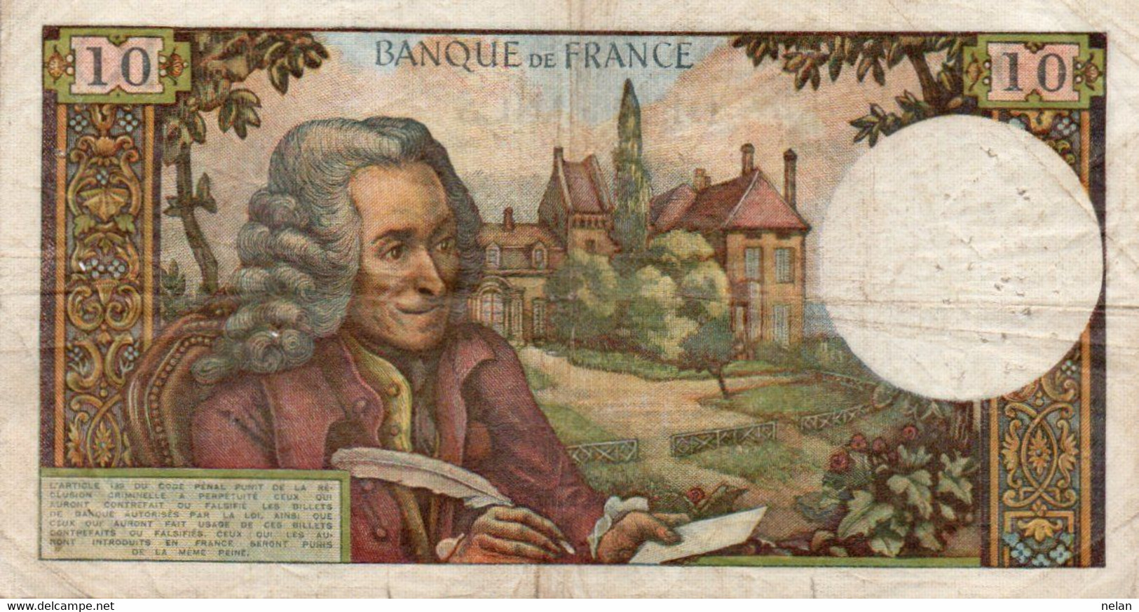 FRANCIA 10 FRANCS 1967.G.   P-147 - 10 F 1963-1973 ''Voltaire''