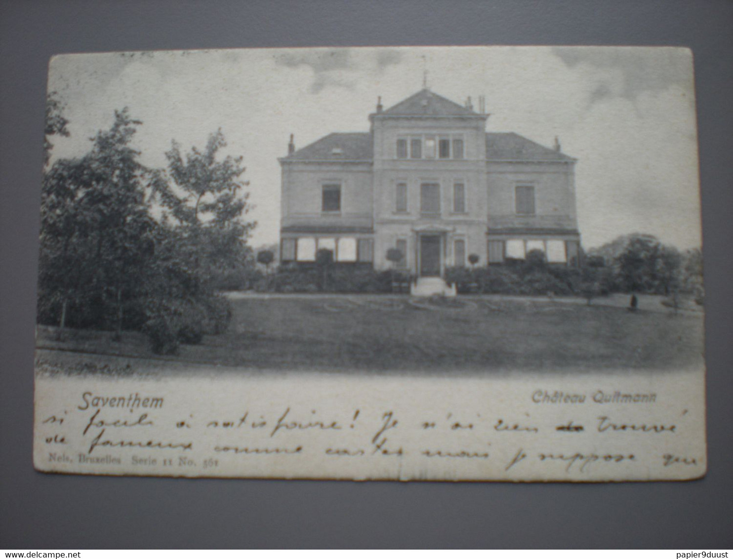 SAVENTHEM - CHATEAU QUITMANN - NELS DERIE 11 N° 561 - Zaventem