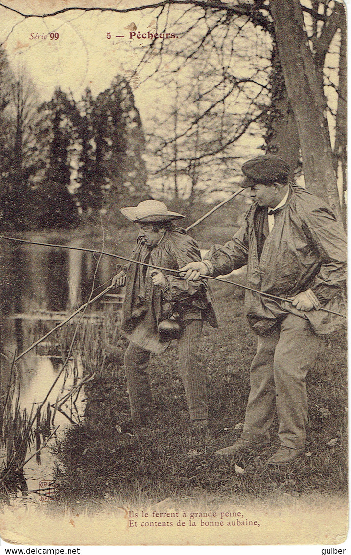 Pecheurs A La Ligne 1905  Serie 99 - Fishing