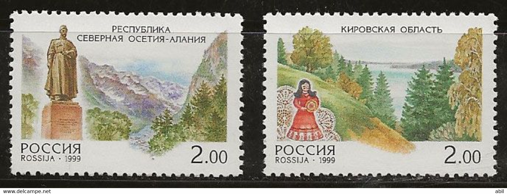 Russie 1999 N° Y& :  6408 Et 6410 ** - Neufs