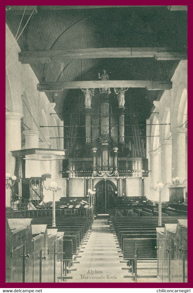 ALPHEN - Hervormde Kerk - Eglise Réformée - Uitg. P. J. Van Der Linden Alphen - 1910 - Oblit. ZWOLLE + B. 52 - Alphen A/d Rijn