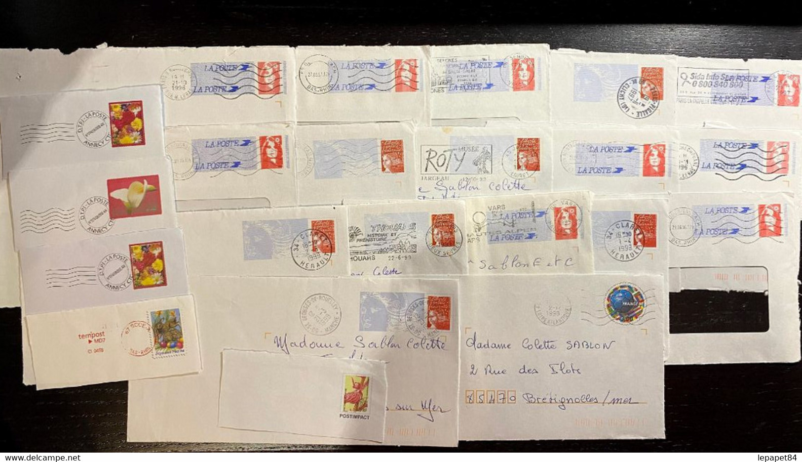 17 Entiers Postaux Marianne De Briat Et Marianne De Luquet - Lots Et Collections : Entiers Et PAP