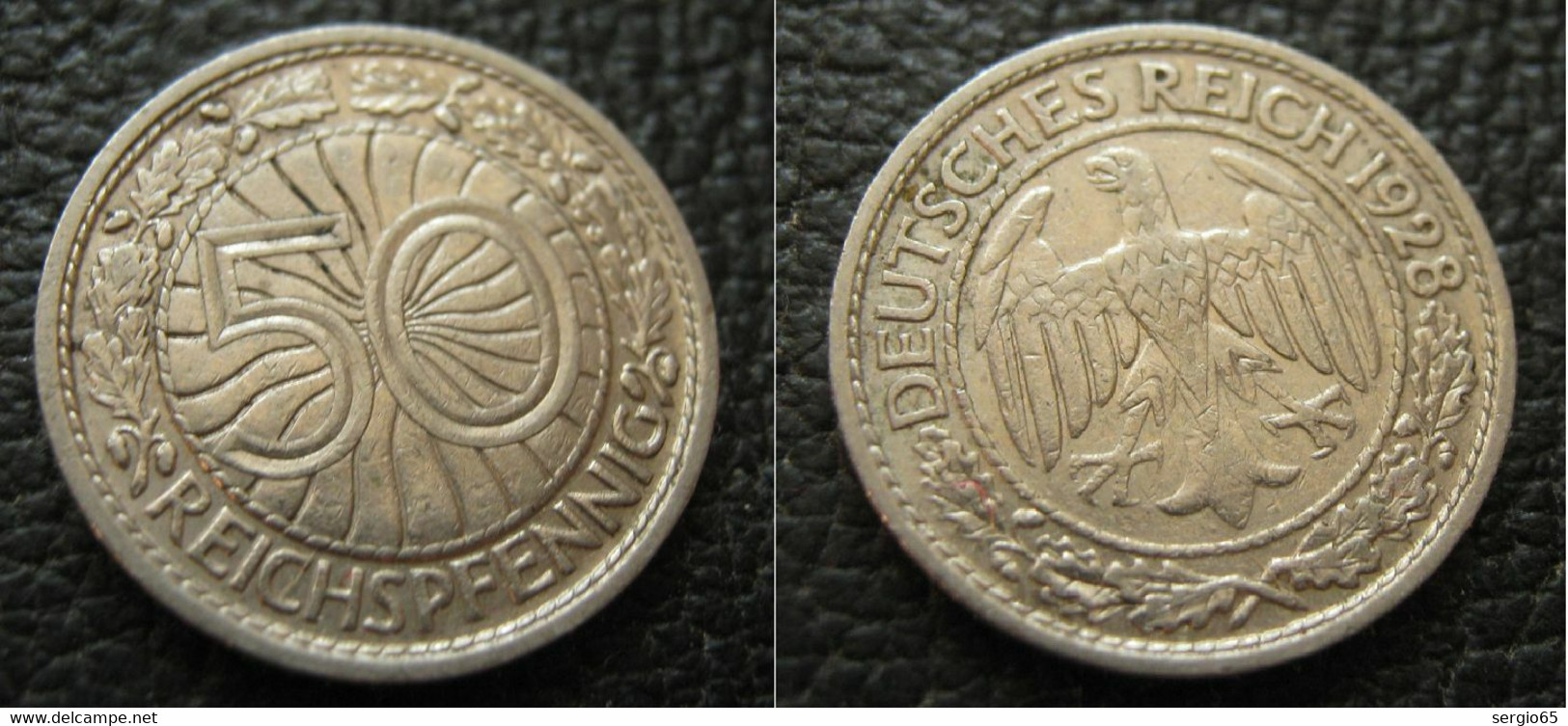 50 Pf - 1928. A - 50 Reichspfennig