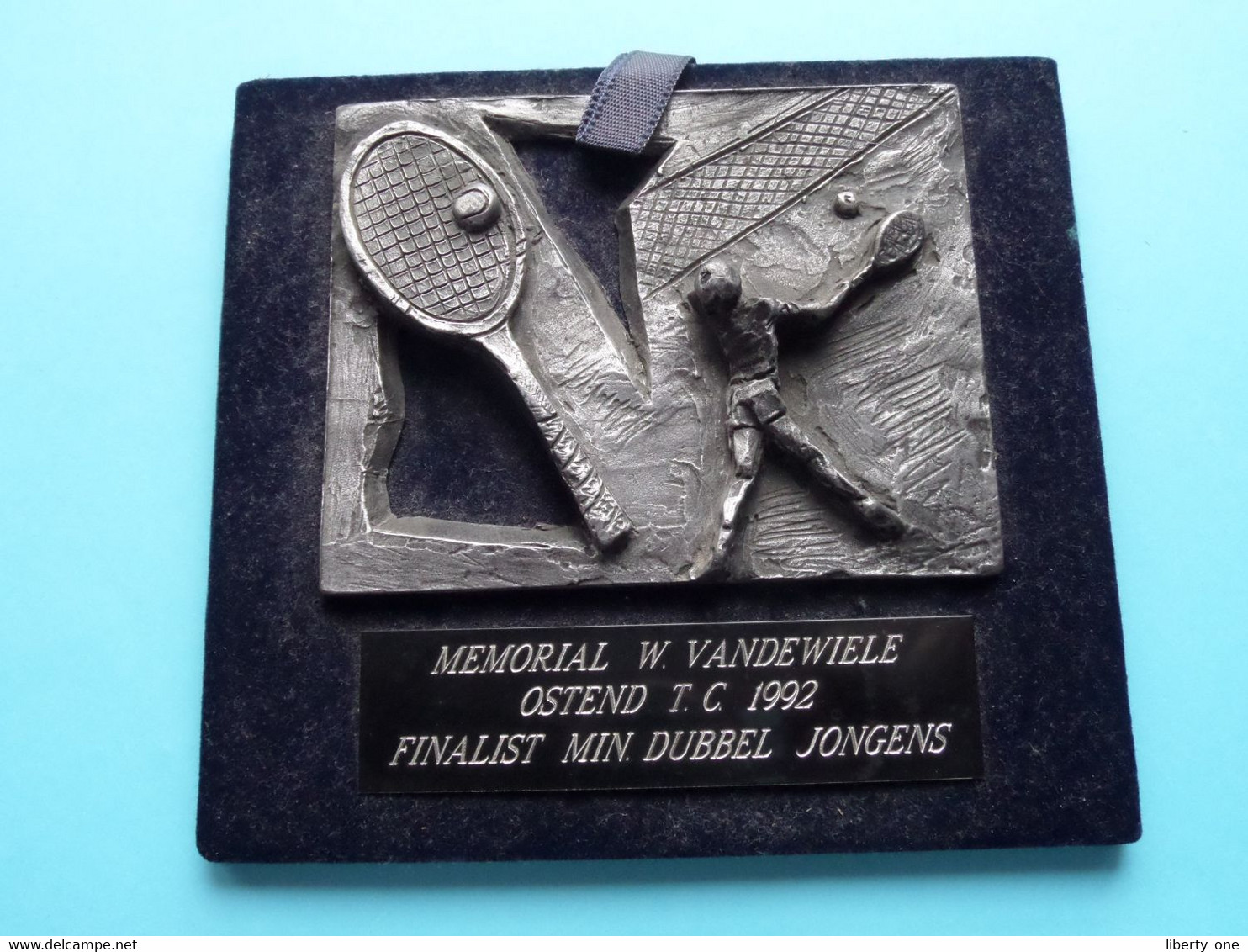 MEMORIAL W. VANDEWIELE OSTEND T.C. 1992 ( Finalist Min. Dubbel JONGENS ) TENNIS ( For Grade, Please See Photo ) ! - Apparel, Souvenirs & Other