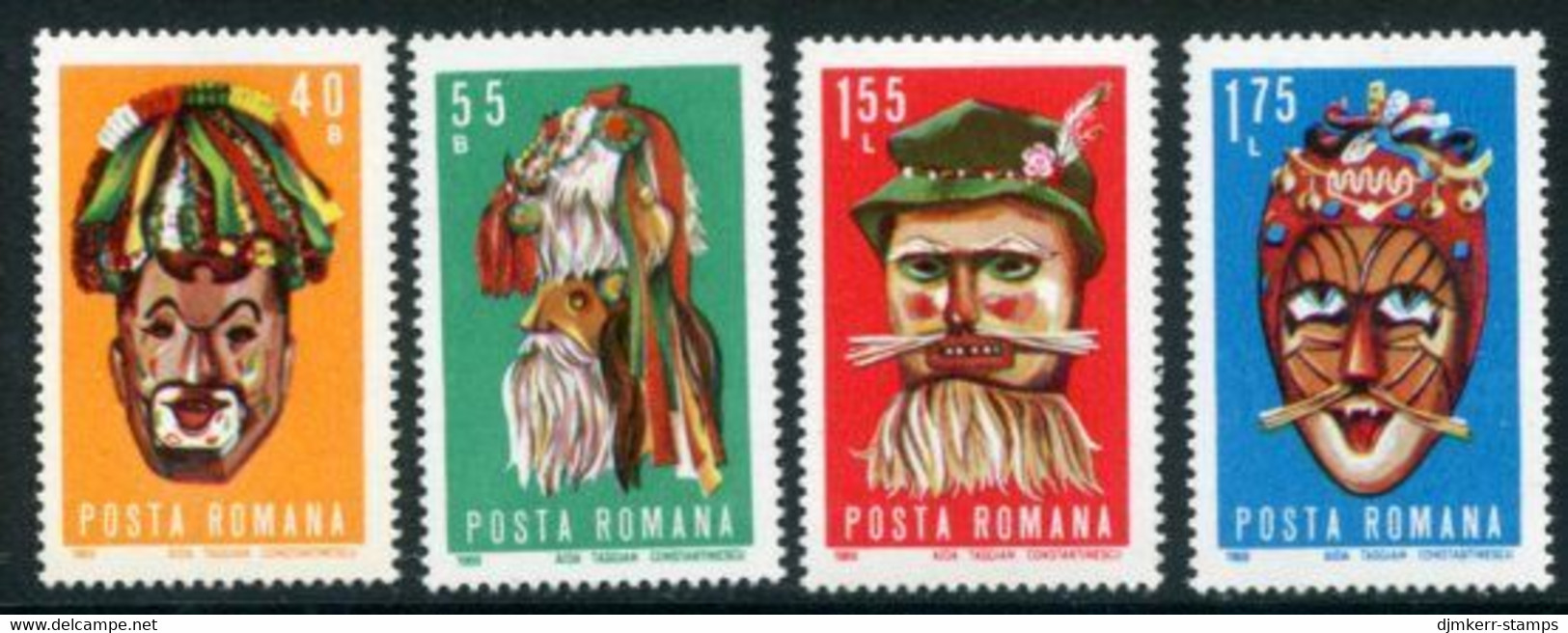 ROMANIA 1969 Masks MNH / **.  Michel 2804-07 - Neufs