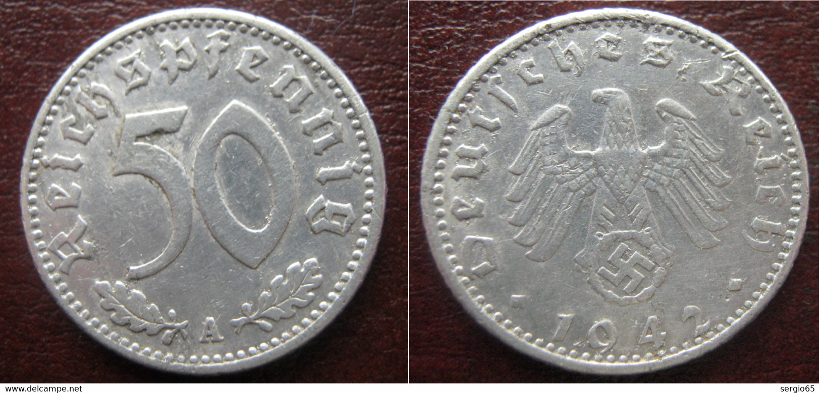 50 Pf 1942-A - 50 Reichspfennig