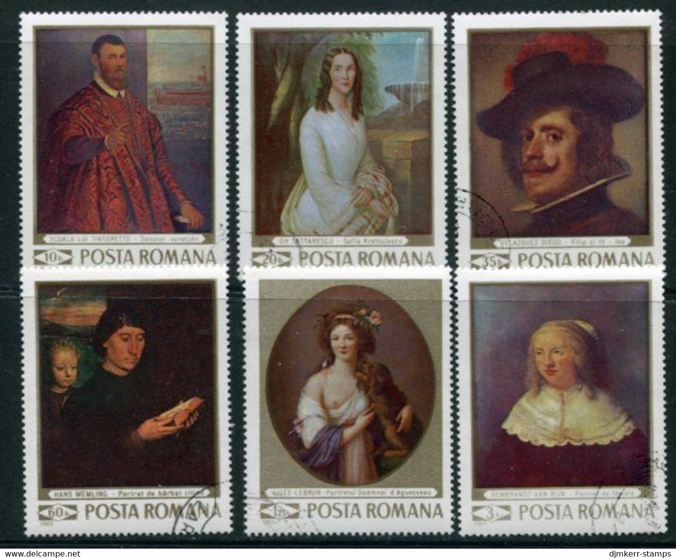 ROMANIA 1969 Paintings: Portraits  Used.  Michel 2796-801 - Used Stamps