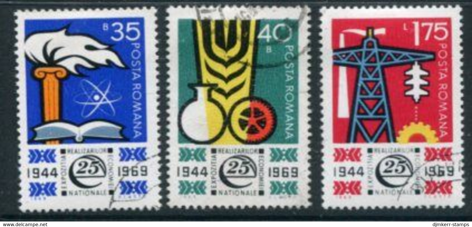ROMANIA 1969 Industrial Development Used.  Michel 2783-85 - Used Stamps