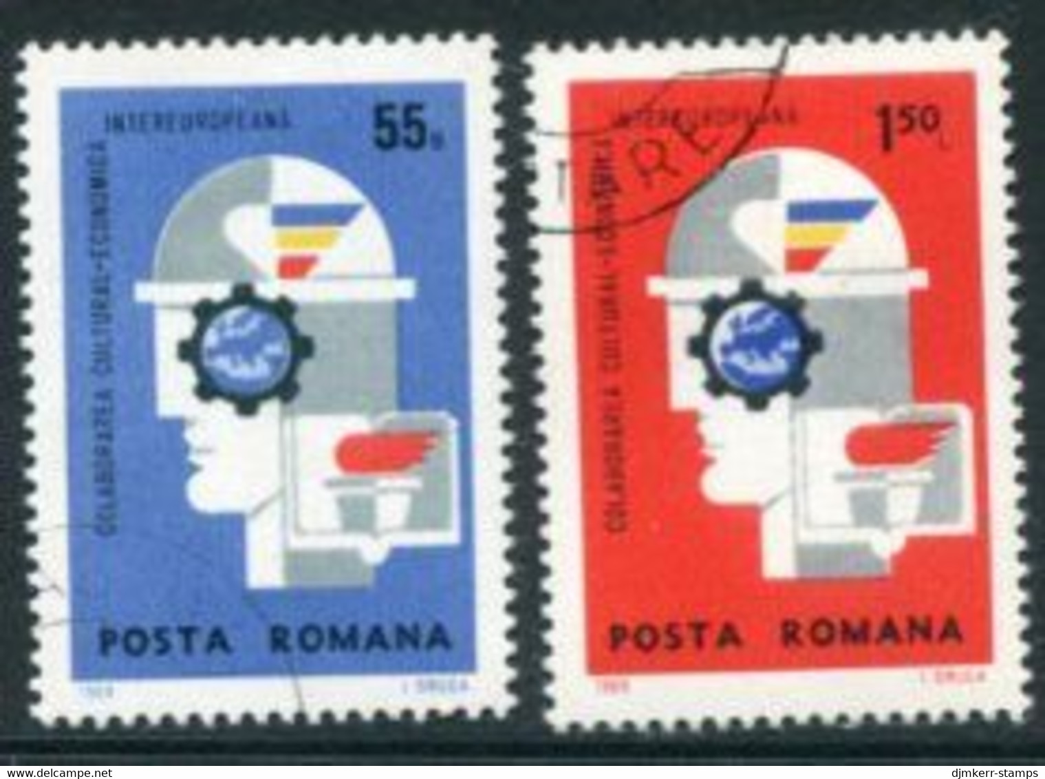 ROMANIA 1969 INTEREUROPA Used  Michel 2764-65 - Usati