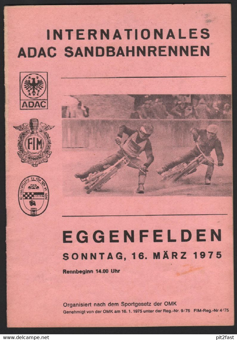 Grasbahnrennen Vilstal 1976 , Exing , Speedway , Programmheft / Programm / Rennprogramm !!! - Motos