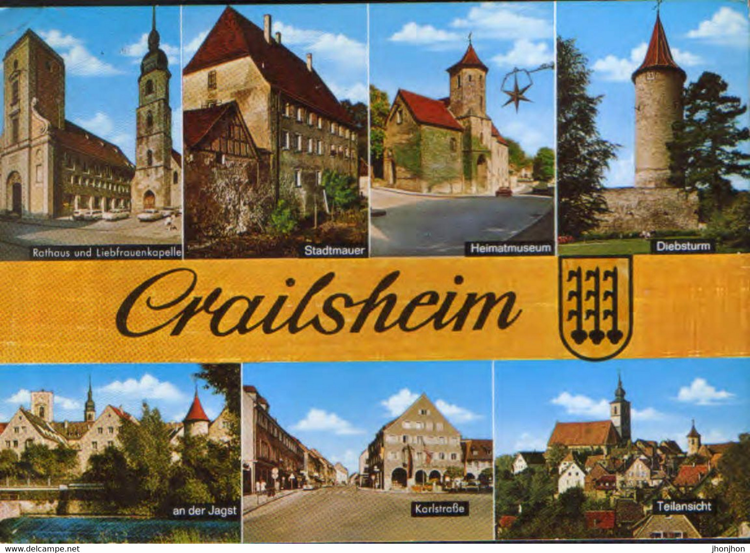 Germany - Postcard Used,1979 - Crailsheim -  Images From The City  - 2/scans - Crailsheim