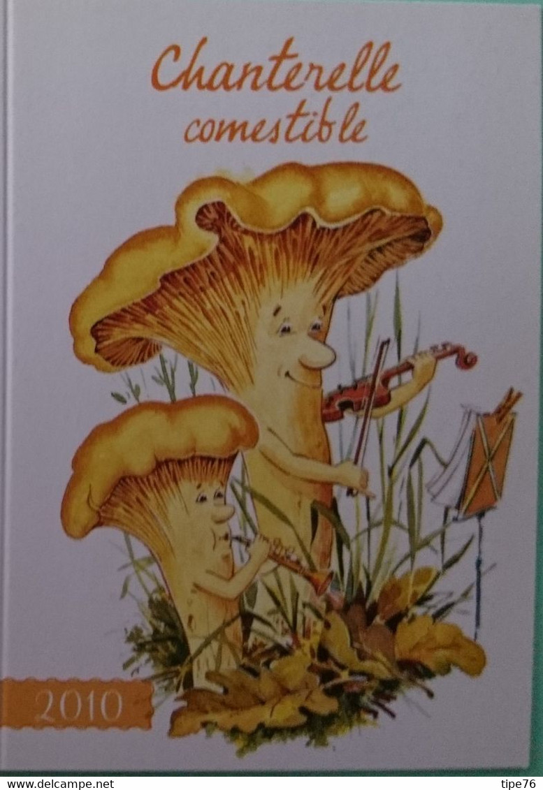 Petit Calendrier De Poche Humoristique   2010 Champignon Humanisé Chanterelle Comestible - Klein Formaat: 2001-...