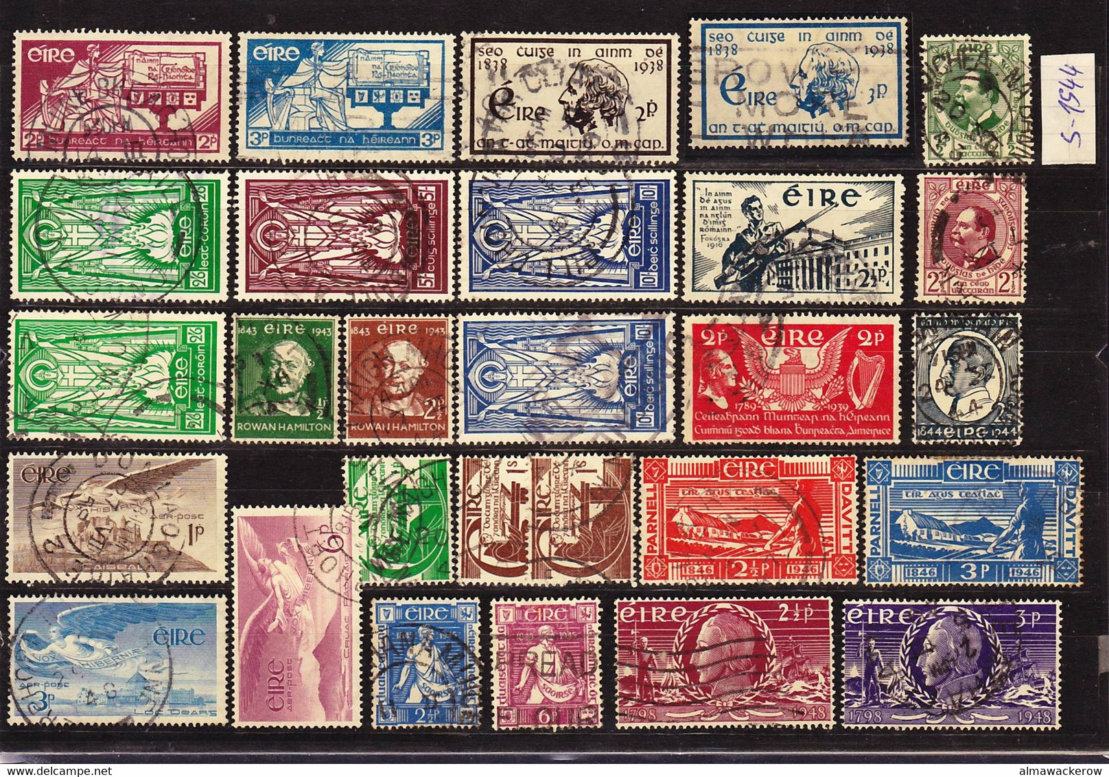 Ireland 1937-1948 Lot Of Commemorative Stamps Including Key Values Mi 66, 68, 86-88, 97, 99, 101-103 Used O - Sonstige & Ohne Zuordnung