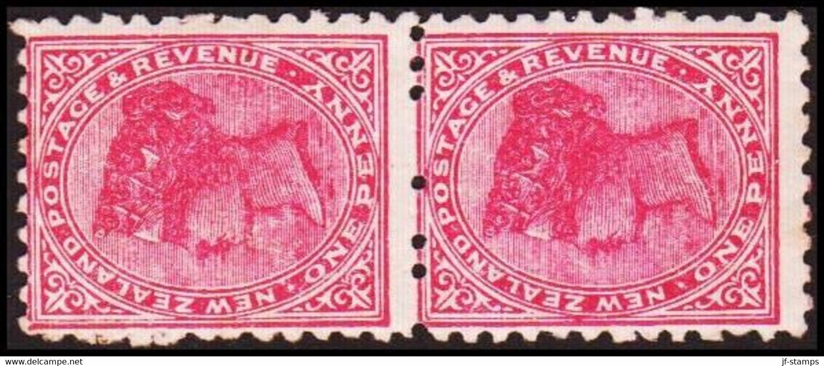 1882-1885. New Zealand.  Victoria ONE PENNY.  POSTAGE & REVENUE. Perf.  11 And Partia... (MICHEL 54C) - JF410329 - Neufs