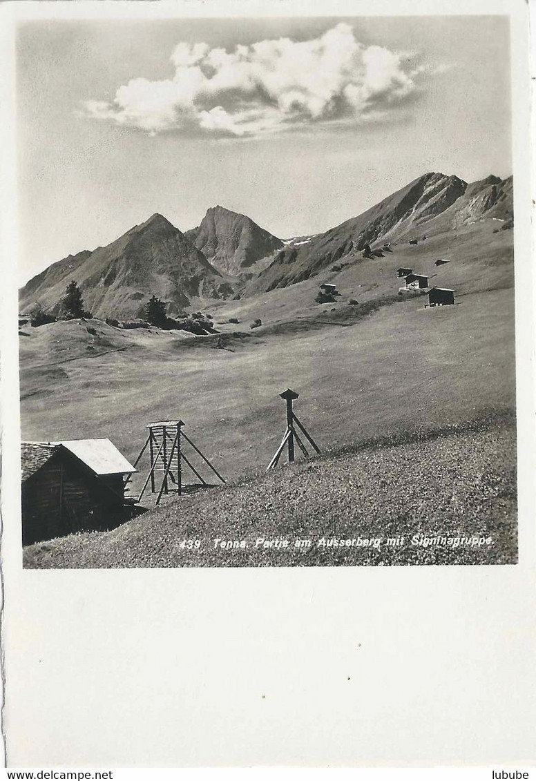 Tenna - Partie Am Ausserberg (Heugitter), Signinagruppe         Ca. 1950 - Tenna