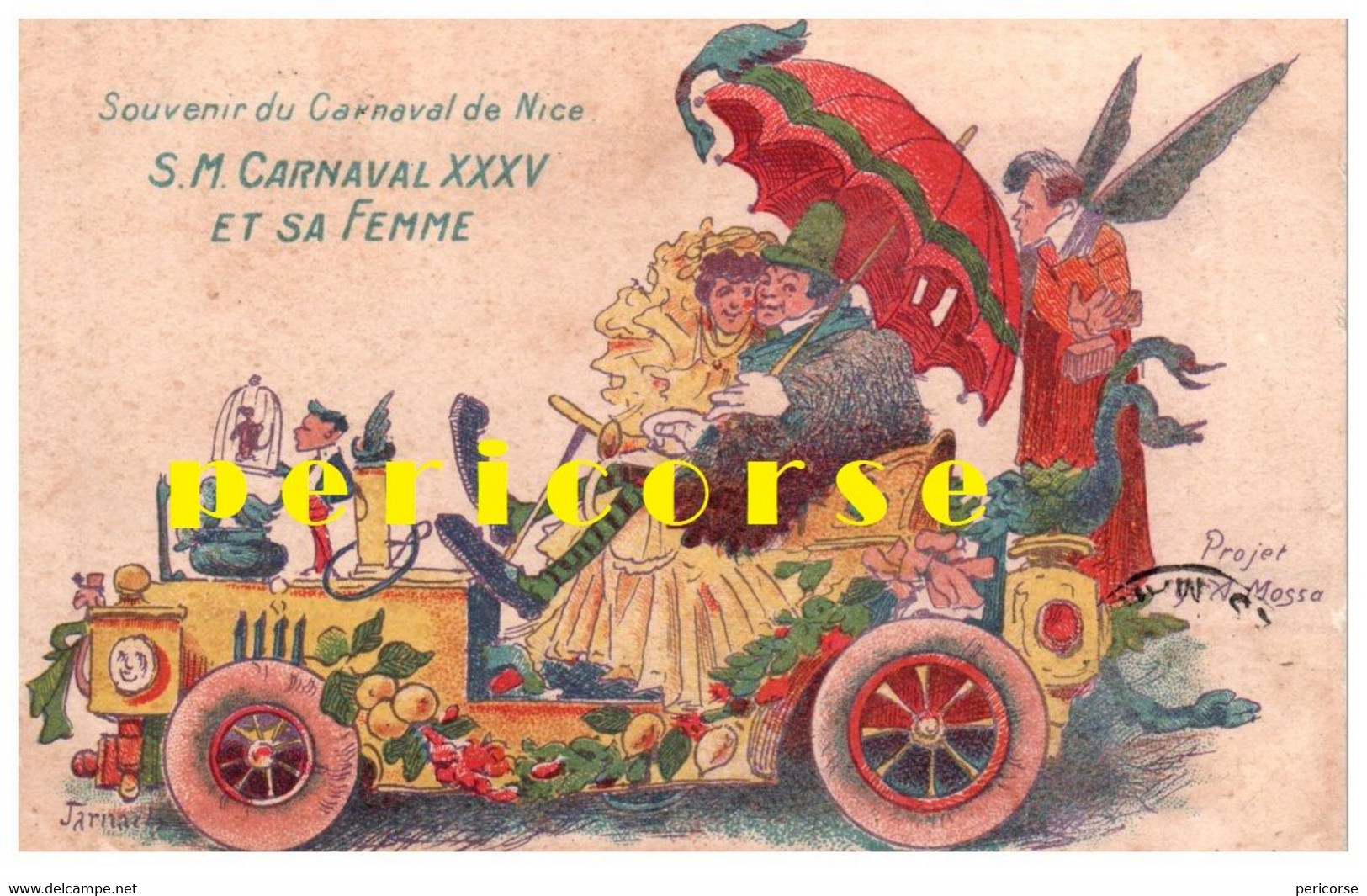 06  Nice  Souvenir Du Carnaval (projet A.Mossa) - Lotes Y Colecciones