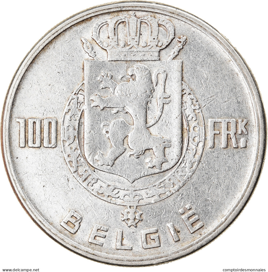 Monnaie, Belgique, 100 Francs, 100 Frank, 1949, TTB, Argent, KM:139.1 - 100 Franc