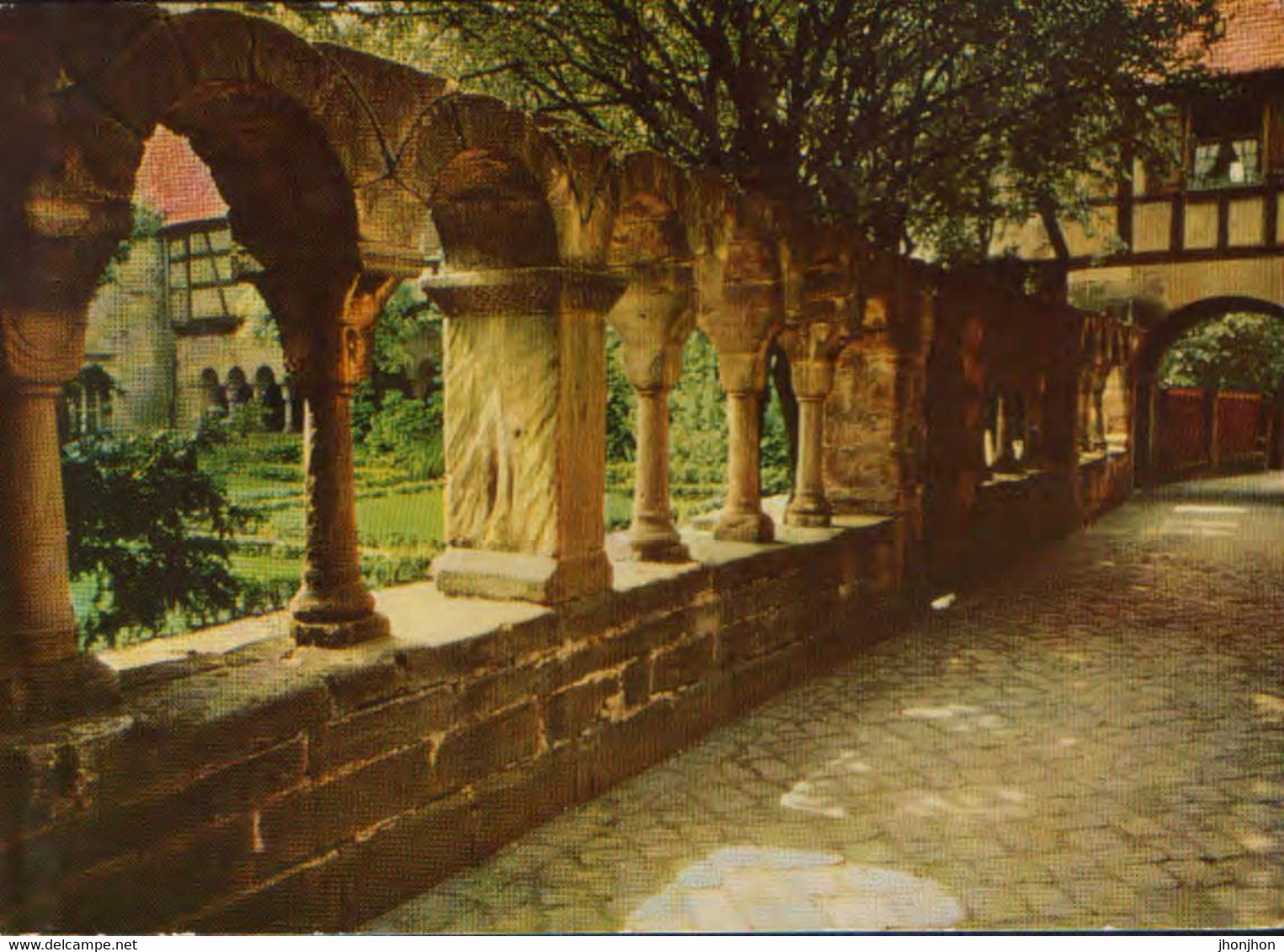 Germany - Postcard Used, Written - Feuchtwangen - On The Romantic Road Romanesque Cloister - 2/scans - Feuchtwangen