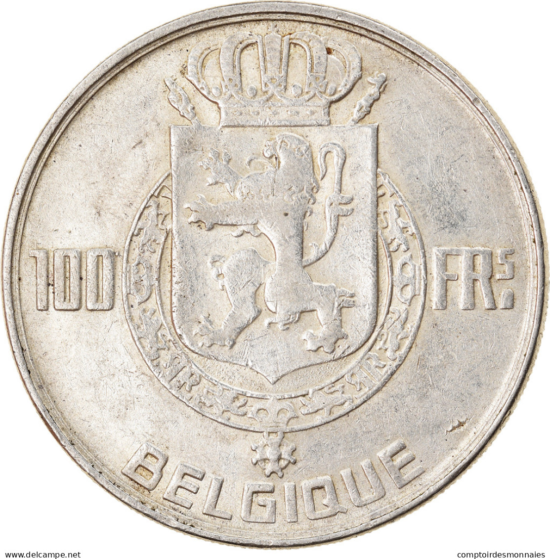 Monnaie, Belgique, 100 Francs, 100 Frank, 1948, TTB+, Argent, KM:138.1 - 100 Franc