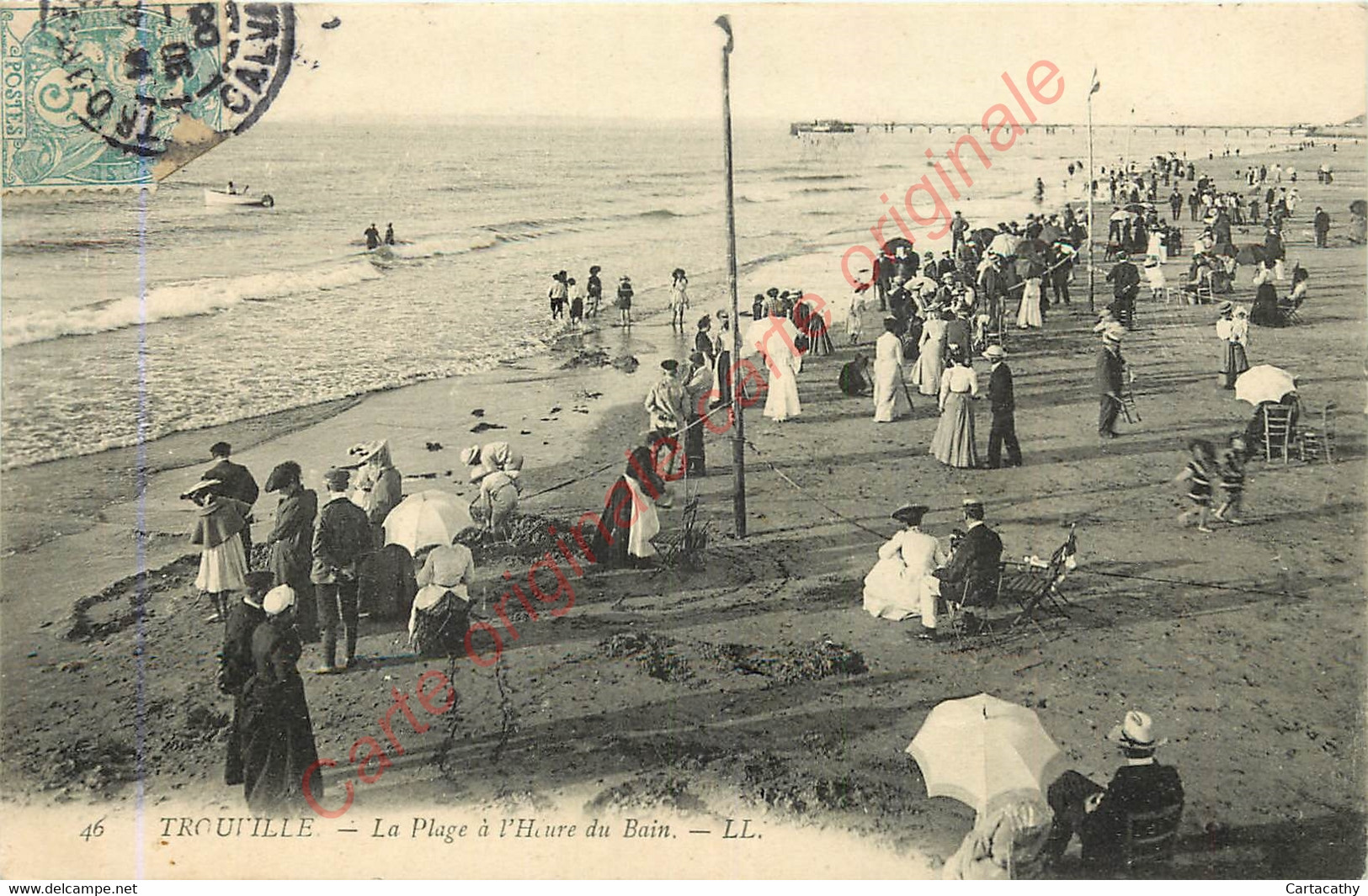 14.  TROUVILLE . La Plage à L'heure Du Bain . - Trouville