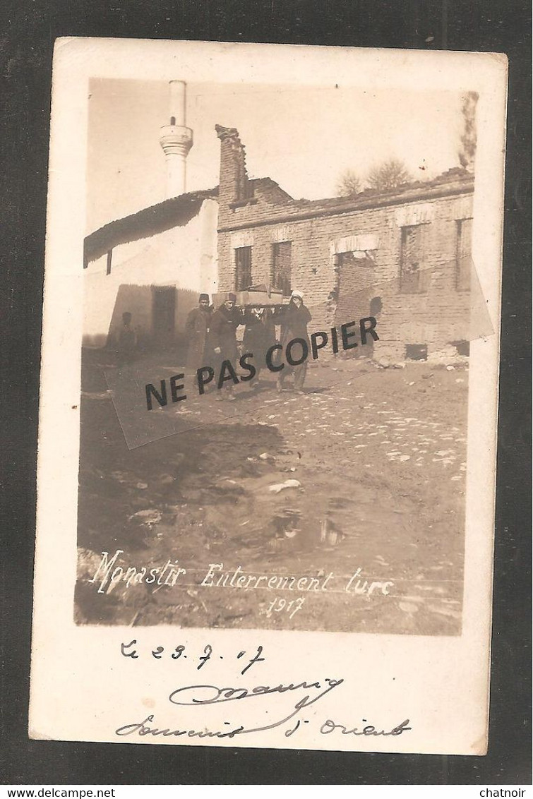 CP Photo    MONASTIR    Enterrement  Turc    1917 - Tunisia