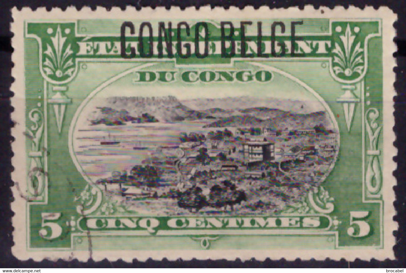 Congo 0040 (o) 5c Vert  Mols - Used Stamps