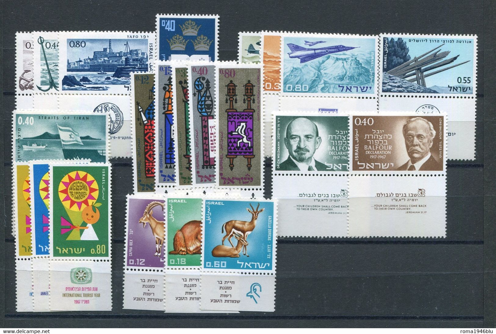 ISRAELE 1967 ANNATA  CPL ** MNH - Années Complètes